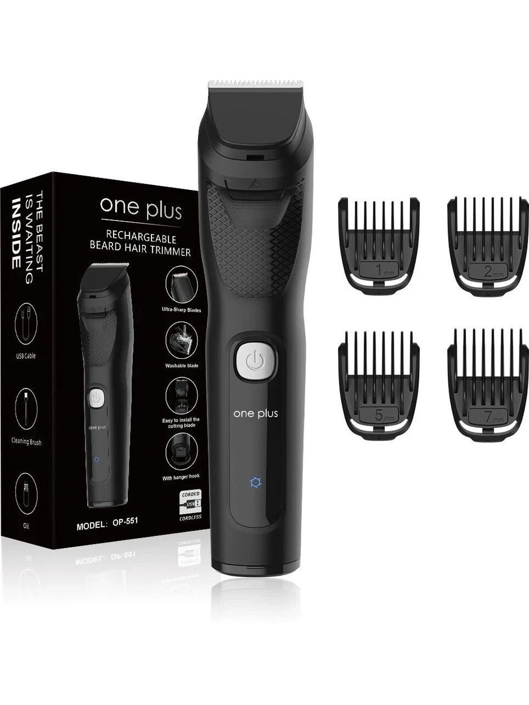 One plus Rechargeable Beard Hair Trimmer-picture-33