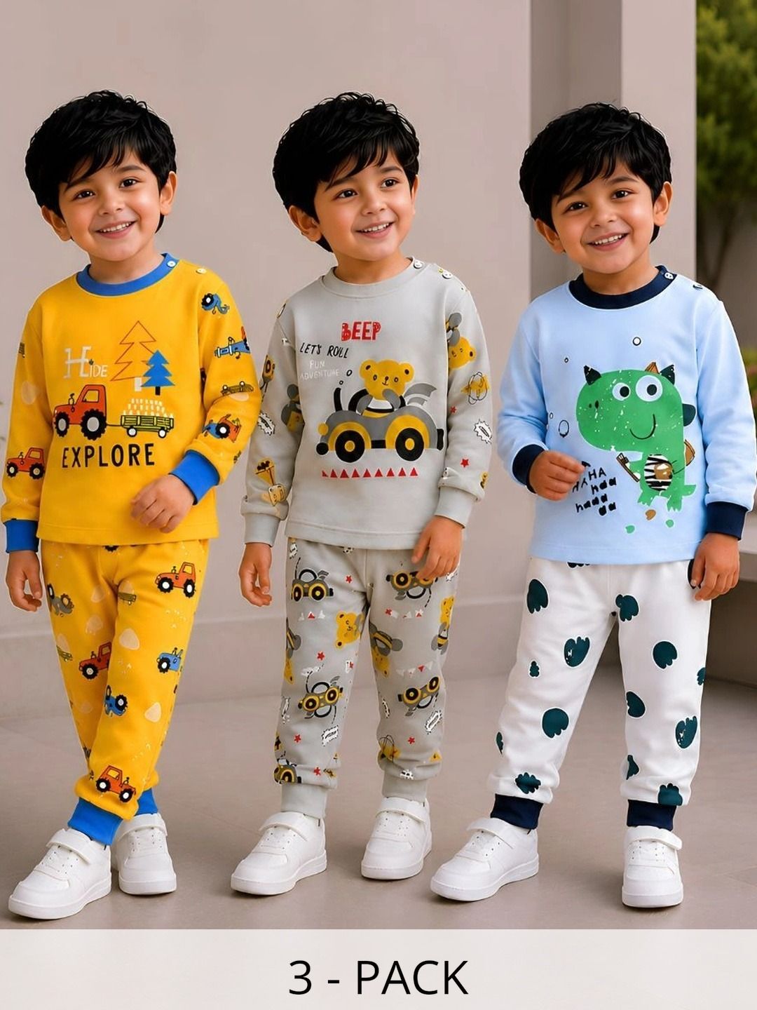 VP TEXX Boys Printed Pyjamas-picture-58