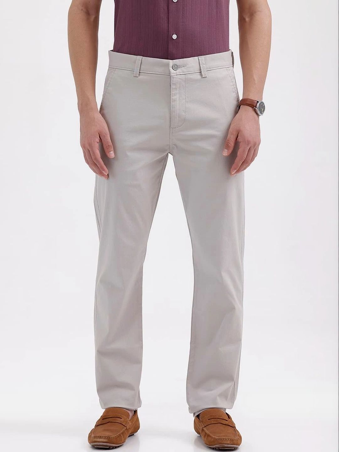 Basics Men Tapered Fit Trousers-picture-15