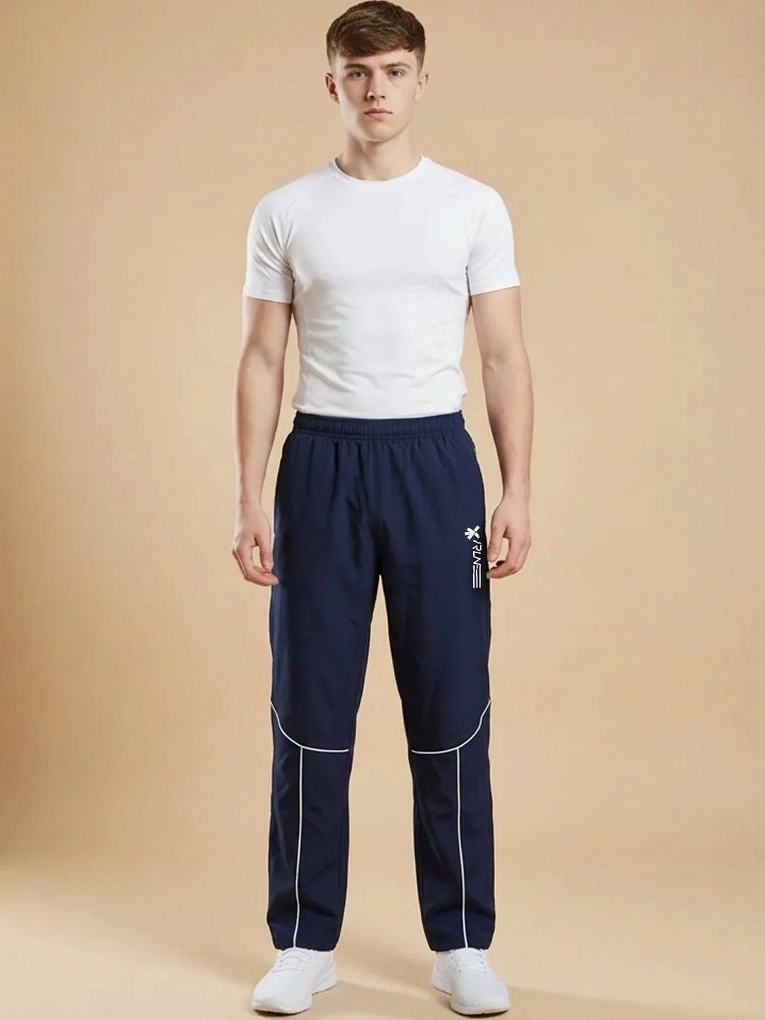 HRX by Hrithik Roshan Men Regular Fit Brand Logo Training Track Pants-picture-26