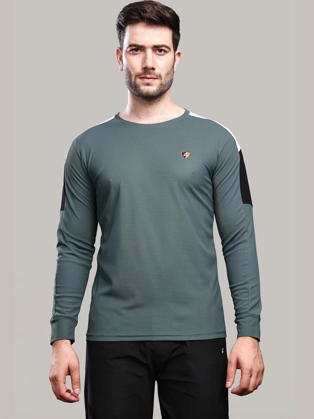 Z Zagros Men Colourblocked T-shirt-picture-19