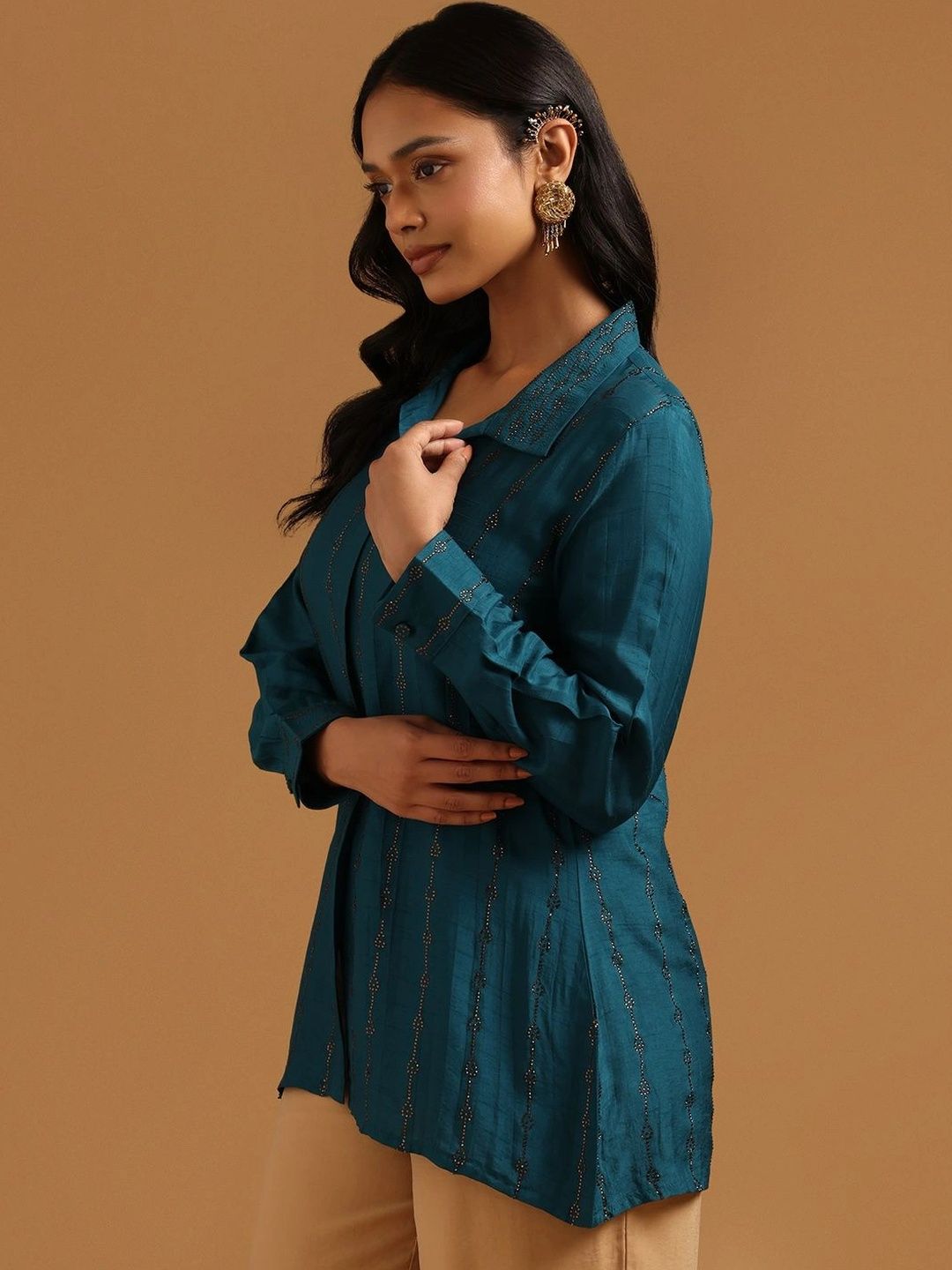 Soch Shirt Collar Embellished Tunic-picture-14