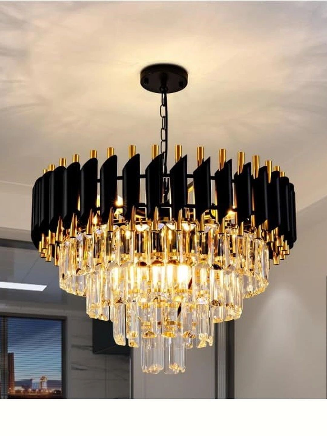 Murphy Black Aluminium Contemporary Ceiling Lamp-image-44