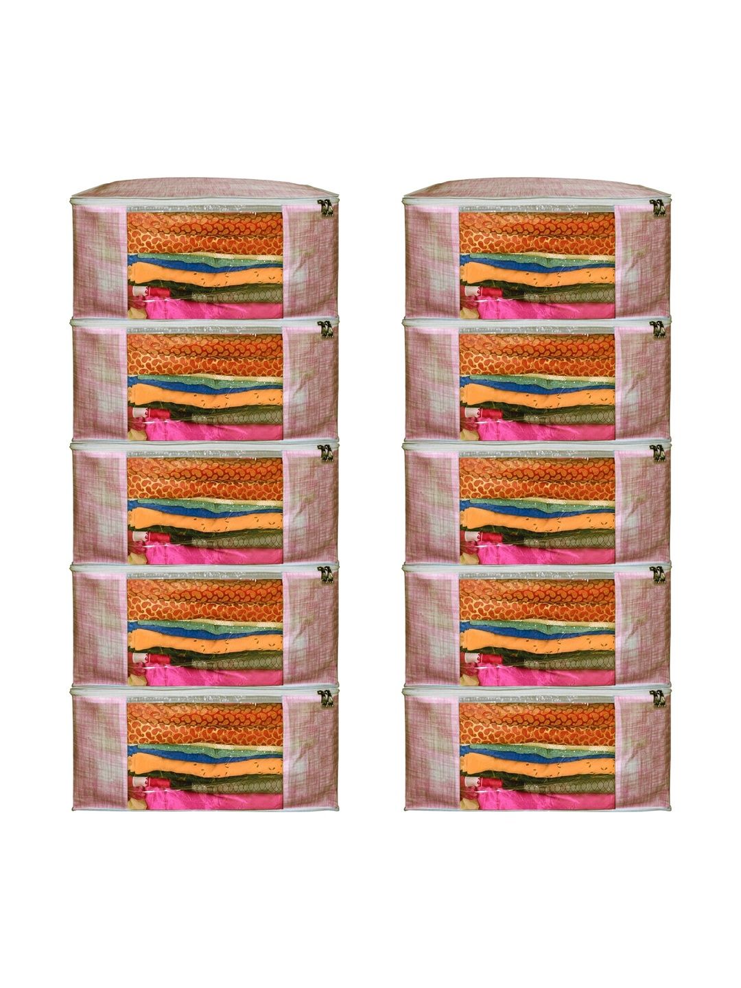 ANKIT INTERNATIONAL Orange Set of 6 Reusable Multi-Utility Organisers-picture-8