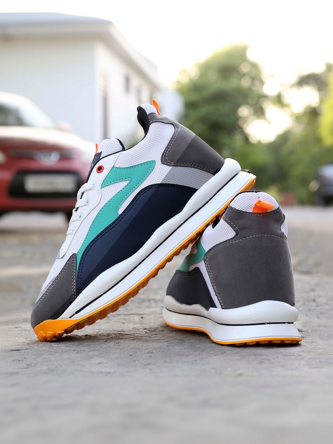 yuvrato baxi Men Colourblocked Sneakers-picture-26