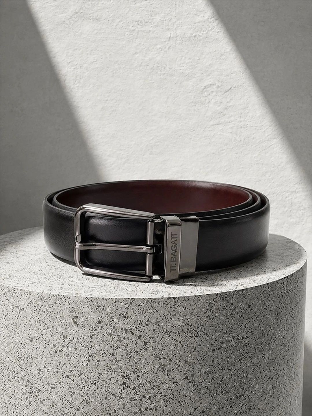 TT.BAGATT Men Leather Reversible Formal Belt-image-25