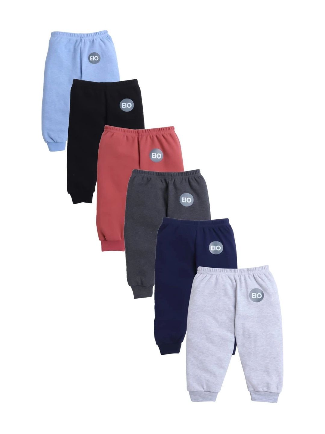 EIO Kids Pack of 6 Printed Cotton Joggers-picture-54