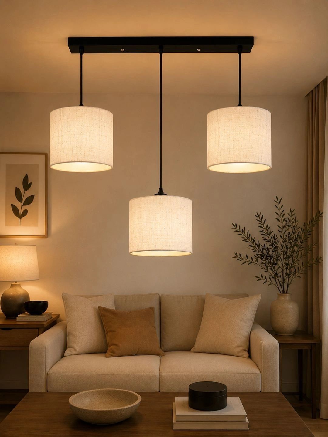Myntra Elegant Homes White Textured Contemporary Ceiling Lamp-picture-19