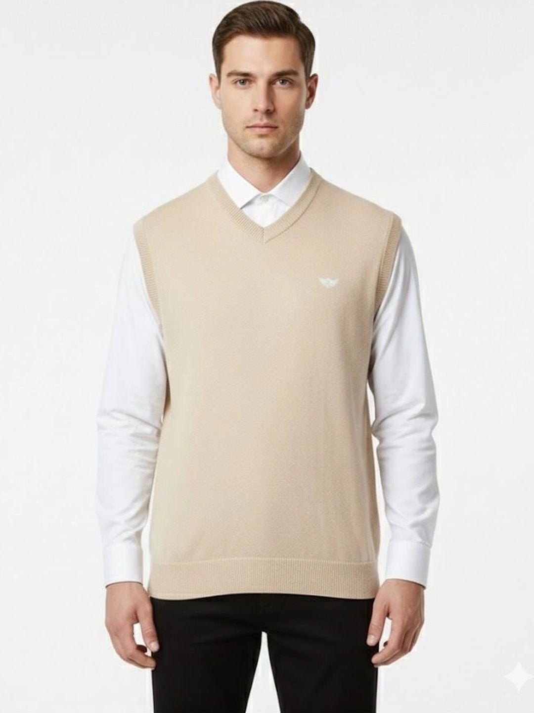 VOMAZO Men Woollen Sweater Vest-picture-39