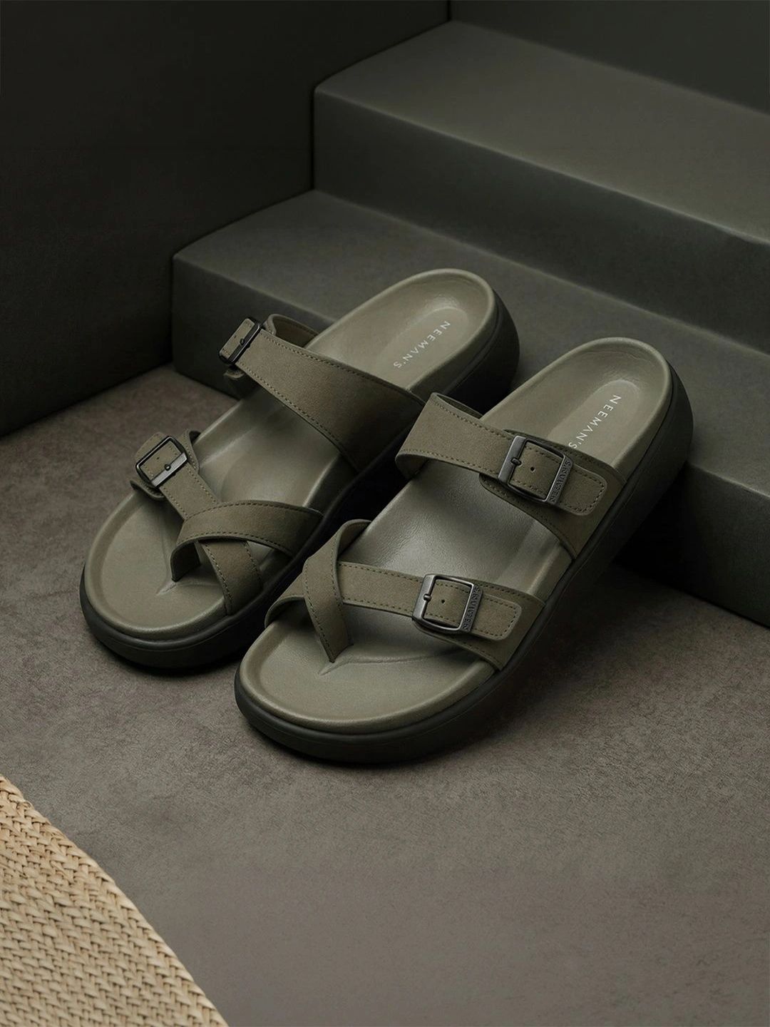NEEMANS Men Leather Comfort Sandals-picture-15