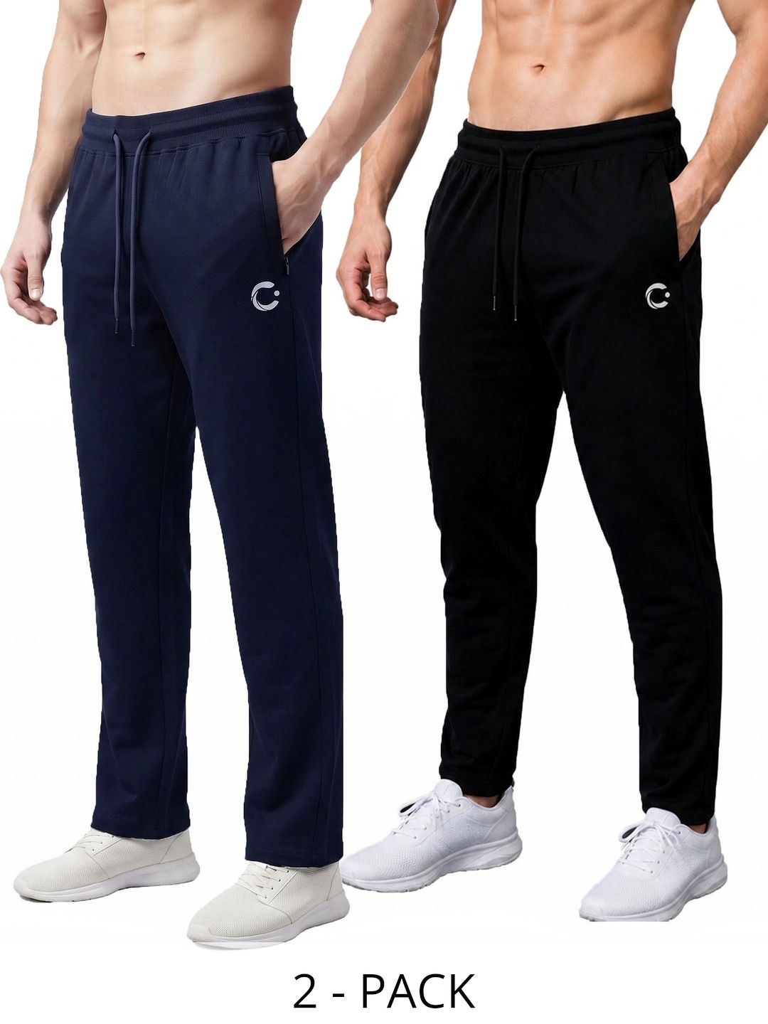 T.T. Men Pack of 2 Regular Fit Dri-FIT Training Joggers-picture-37