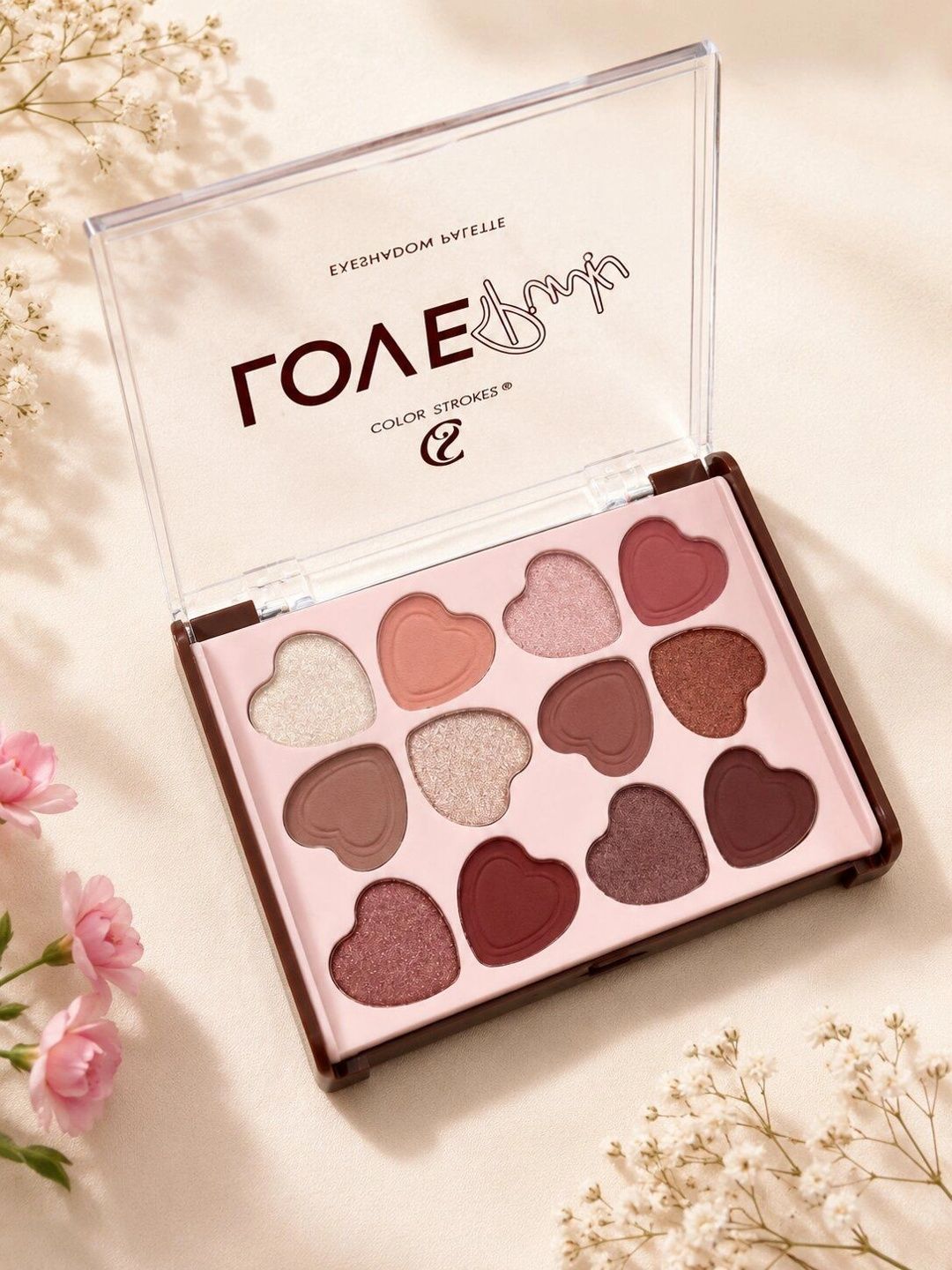 color strokes Long Lasting Eyeshadow Palette - Love Pink-picture-38