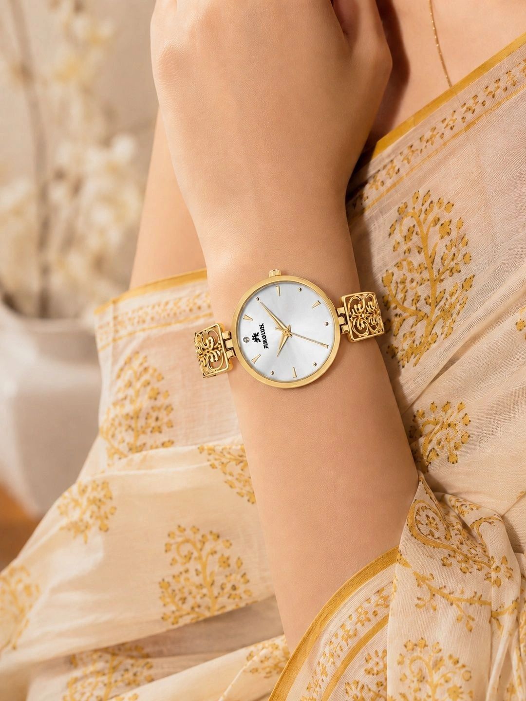 Anouk Women Brass Dial & Bracelet Style Straps Analogue Watch ANW-067-WH-image-46