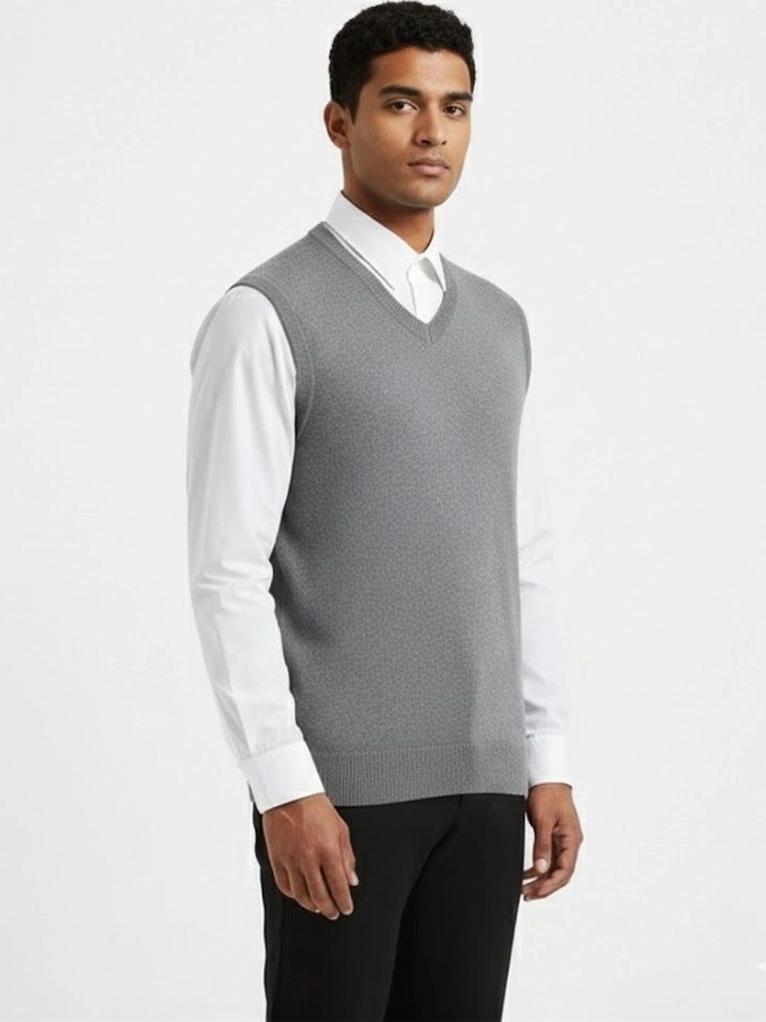 VOMAZO Men Woollen Sweater Vest-picture-38
