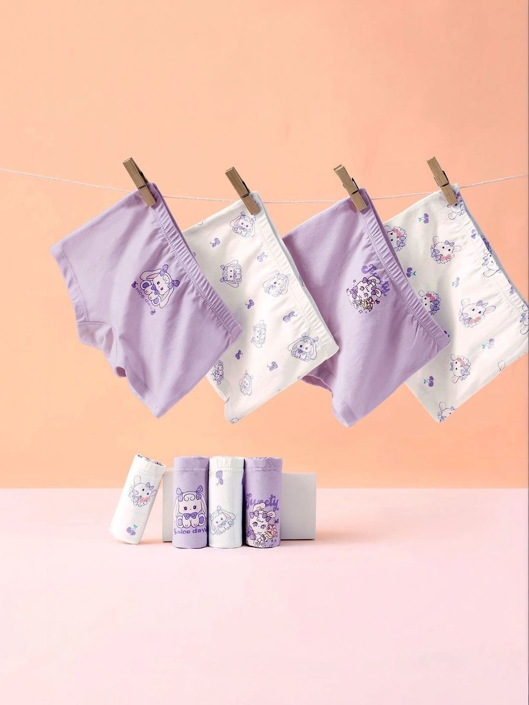 FOREVER FRIDAY Girls Printed Cotton Boy Shorts-picture-31