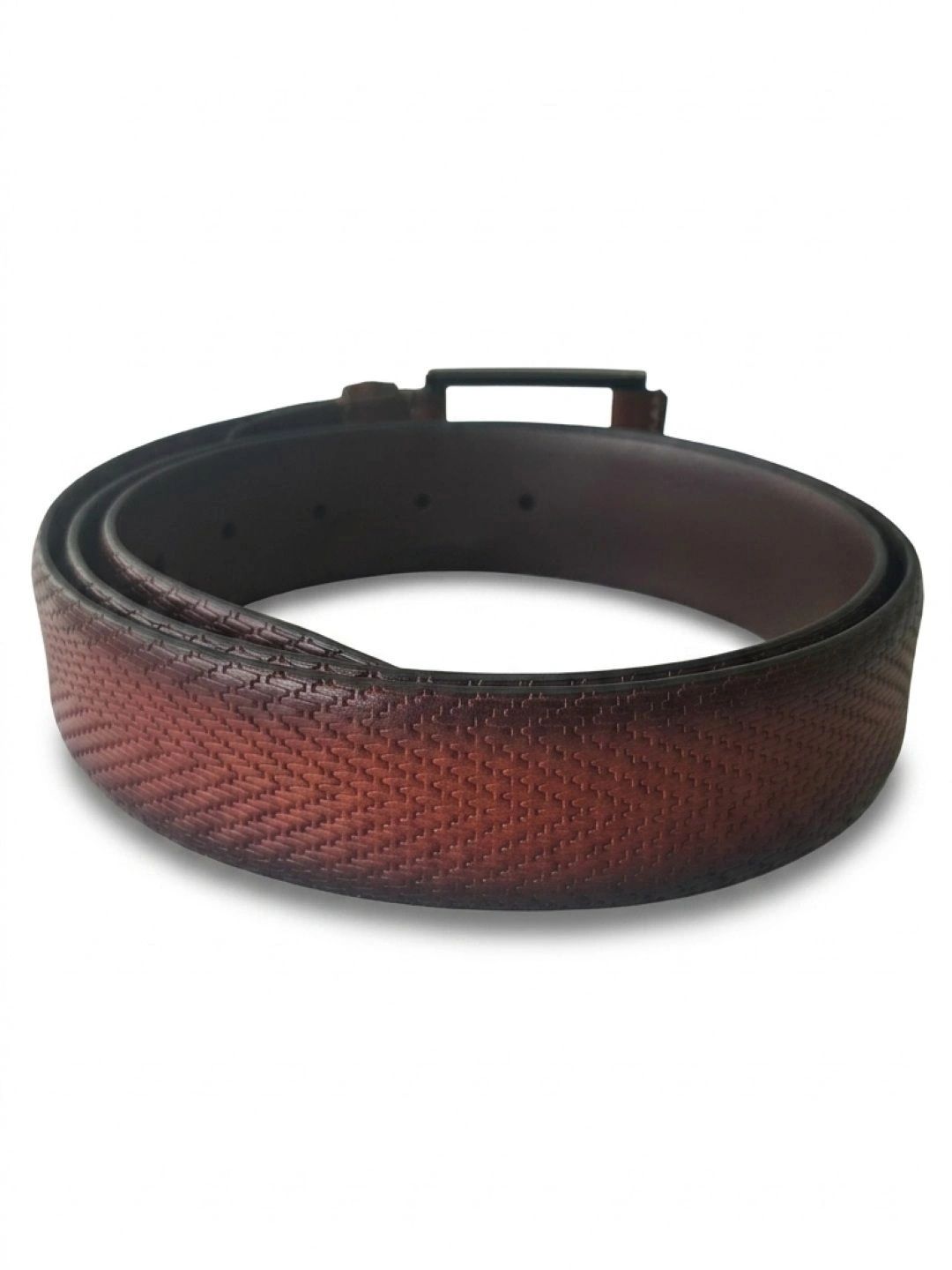 TT.BAGATT Men Textured Leather Formal Belt-image-26