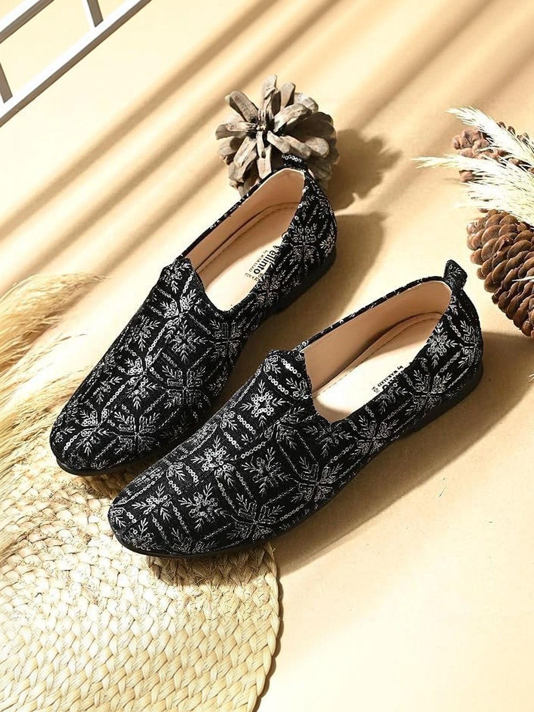 Vellinto Men Printed Suede Loafers-picture-41