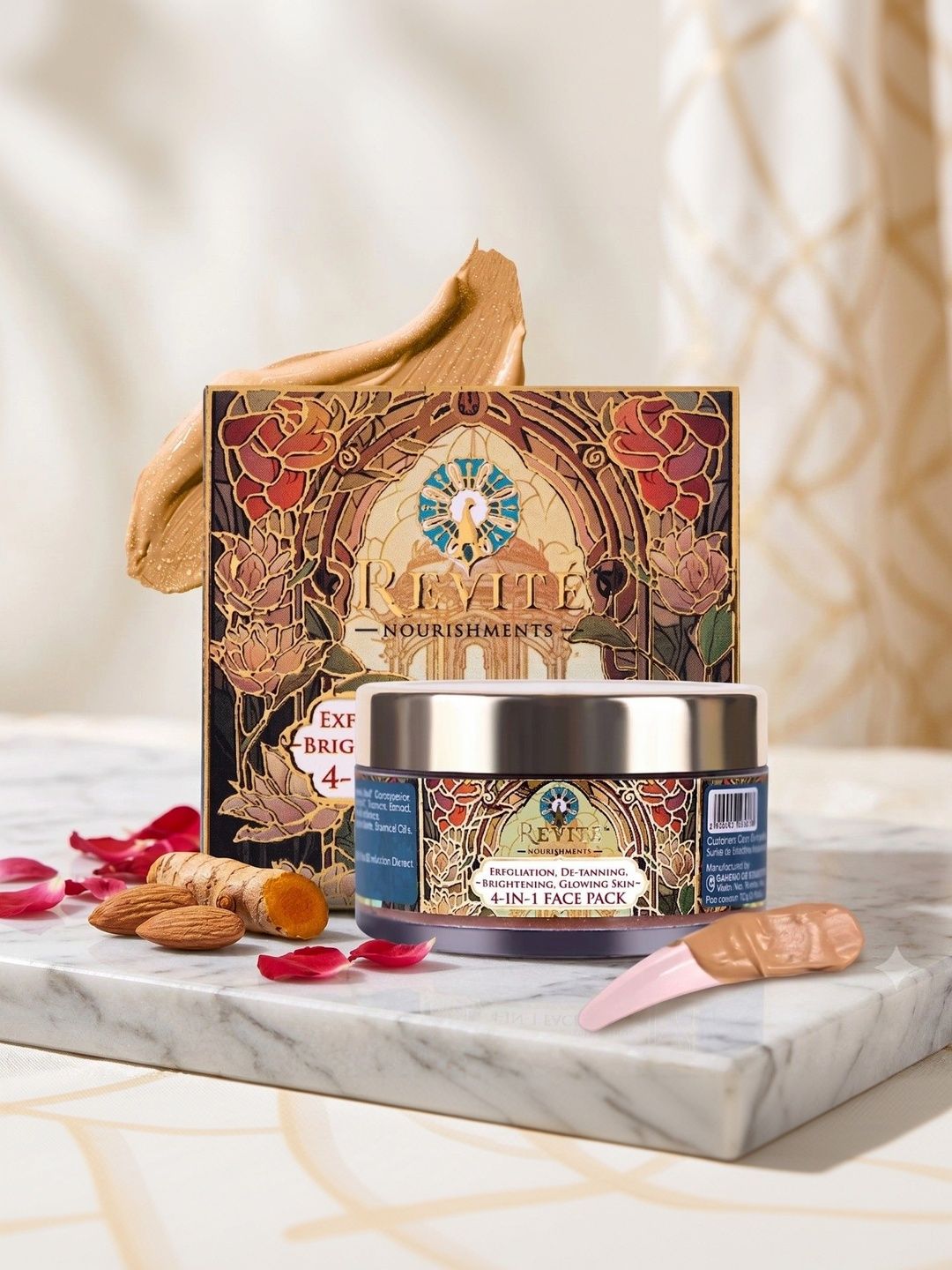 Revite Nourishments 4-in-1 Face Pack Exfoliating, Brightening, Glow & De-Tanning - 30 ml-picture-15