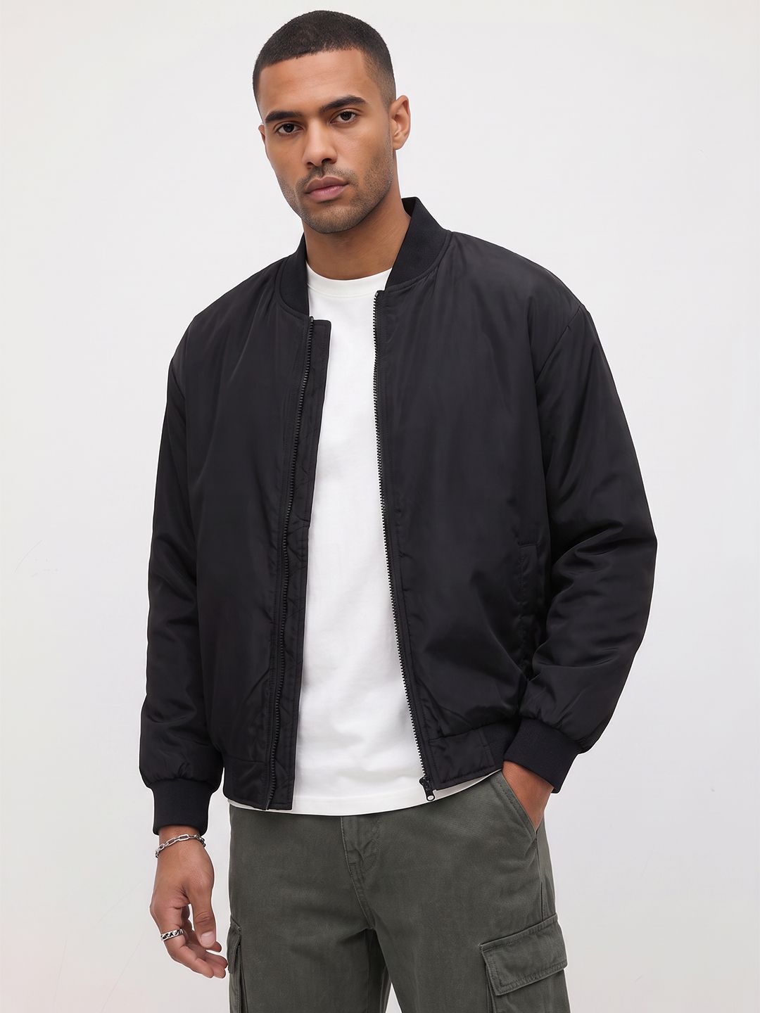 The Roadster Life Co. Stand Collar Bomber Jacket-picture-35