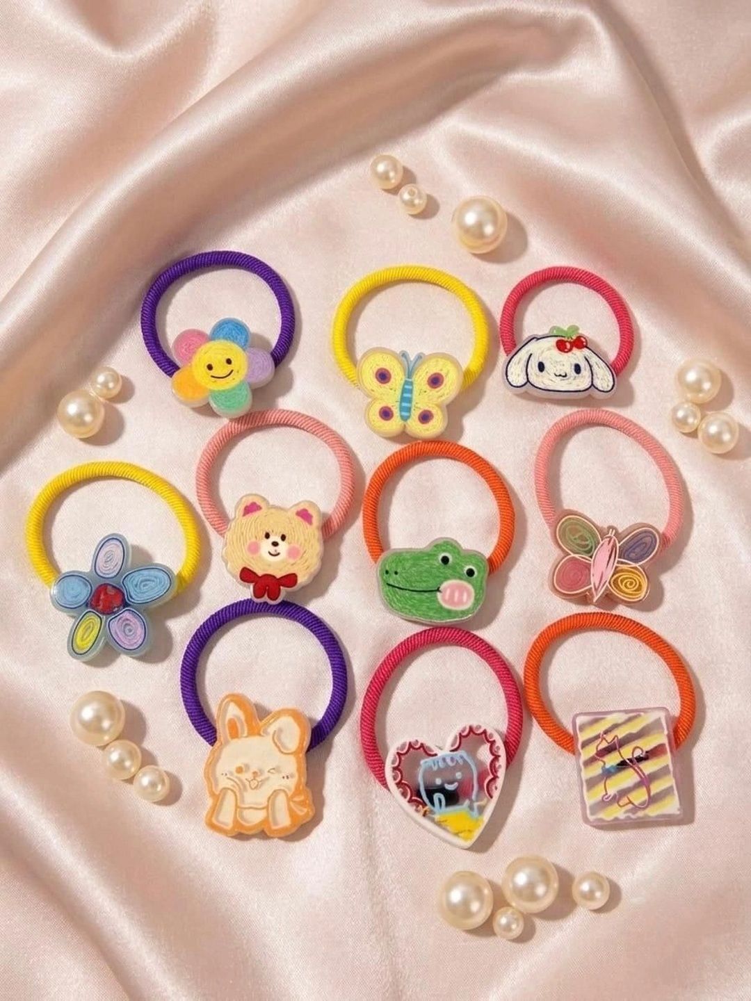 Radhya Accessories Girls Embellished Ponytail Holders-picture-41