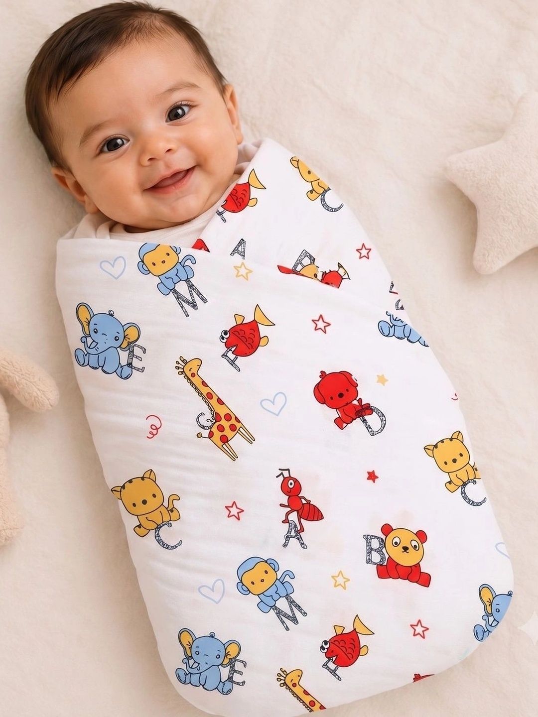 Tharunsha Elite Printed Cotton Baby Swaddle-picture-14