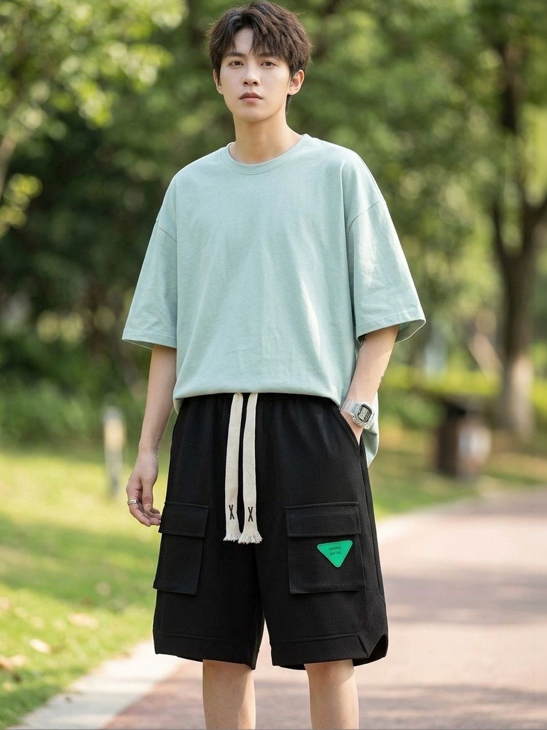 Suo Men Cargo Shorts-picture-49