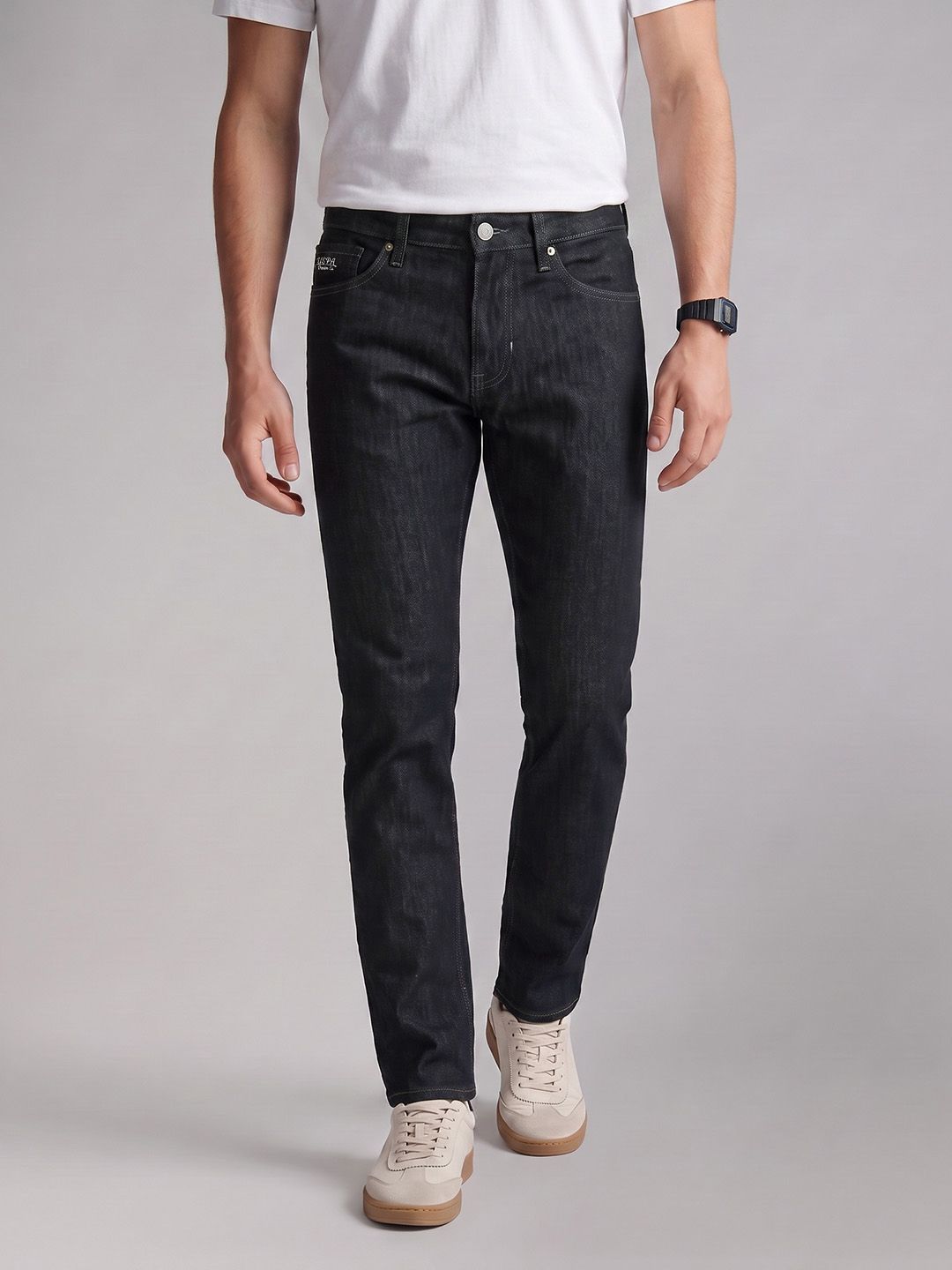 U.S. Polo Assn. Denim Co. Men Brandon Slim Tapered Fit Stretchable Jeans-picture-46