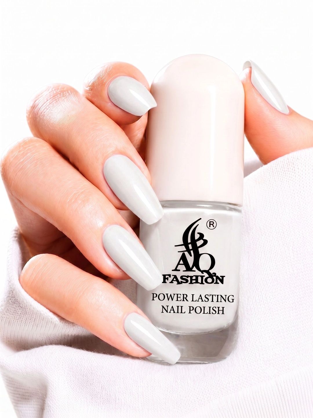 AQ FASHION Power Lasting Nail Polish - 9 ml - Coconut White-image-31