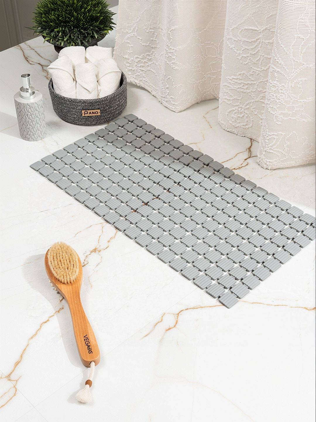 Pano Grey Anti-Skid Bath Rugs-picture-24