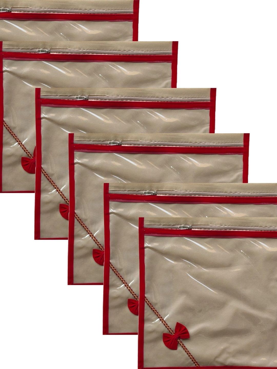 TERRALINK OVERSEAS Red Set of 6 Regular Multi-Utility Organisers-picture-44