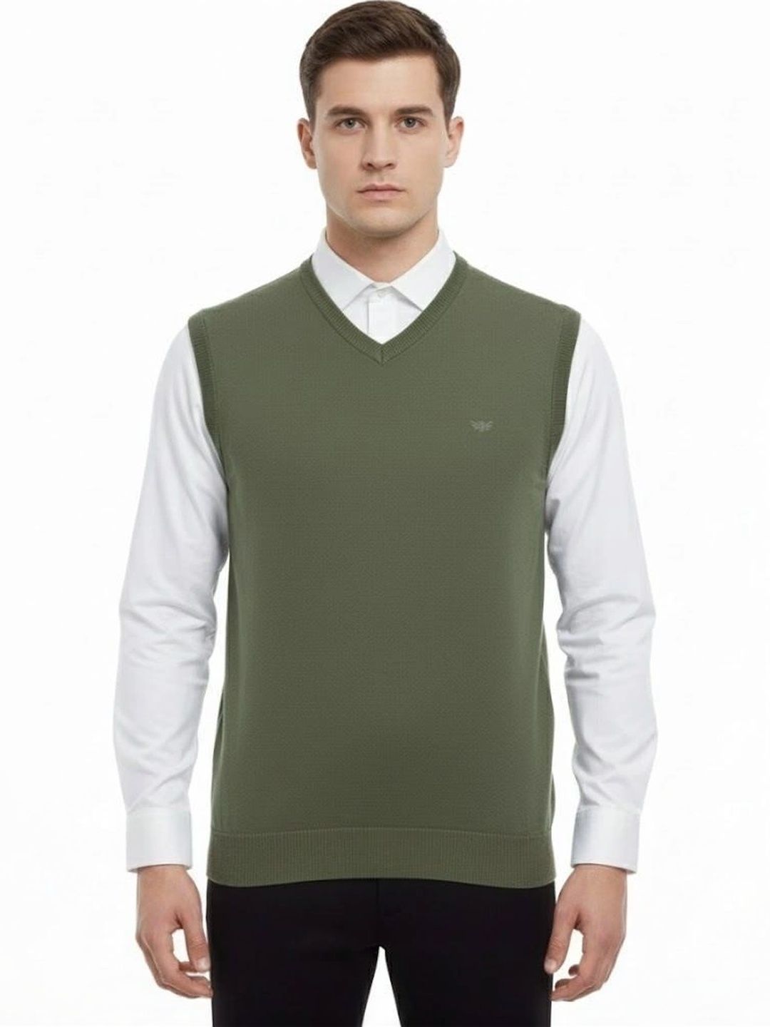 VOMAZO Men Woollen Sweater Vest-picture-22