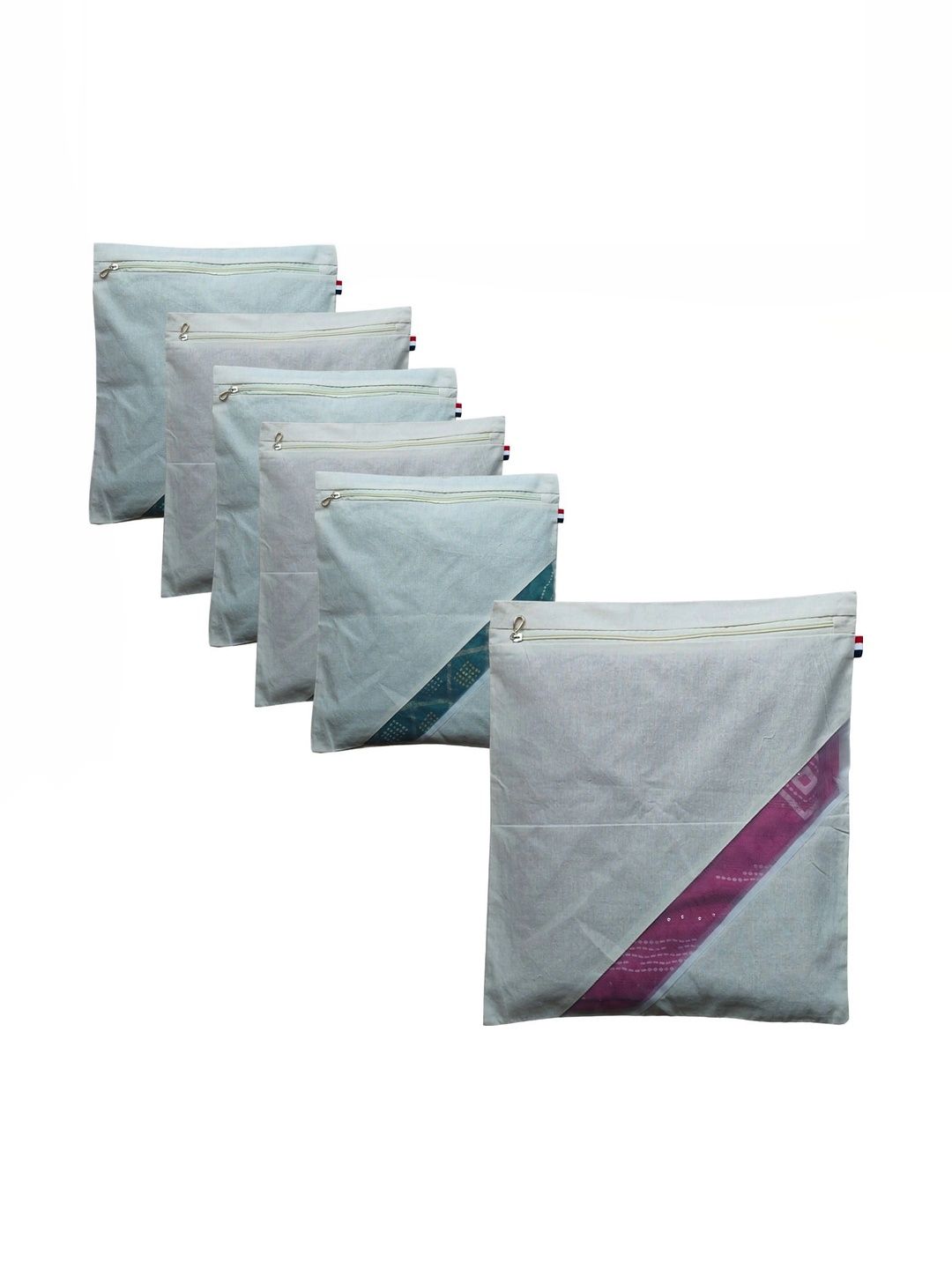 TERRALINK OVERSEAS Off White Set of 6 Regular Multi-Utility Organisers-image-36