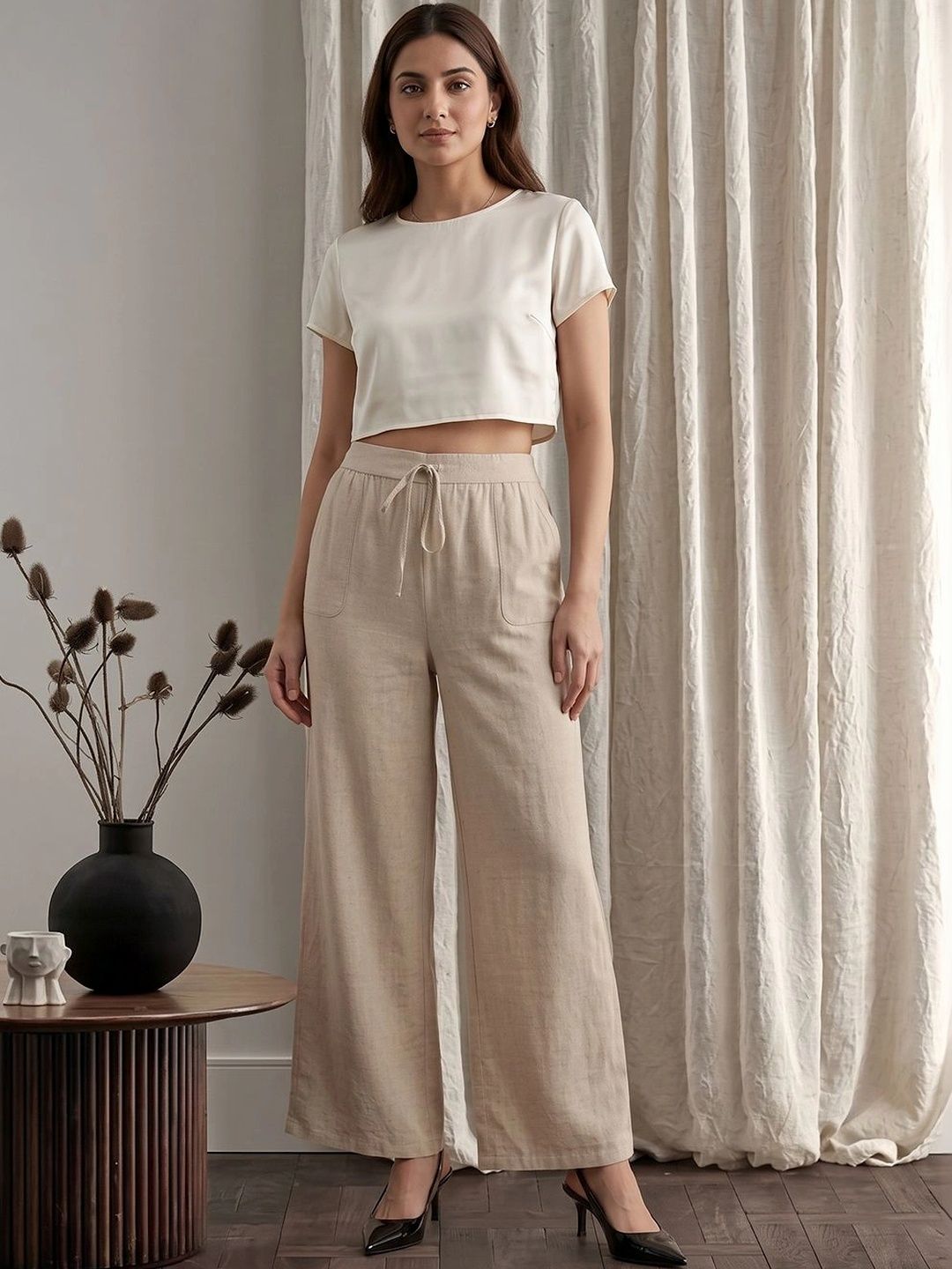 Moda Rapido Women Comfort High-Rise Trousers-picture-25
