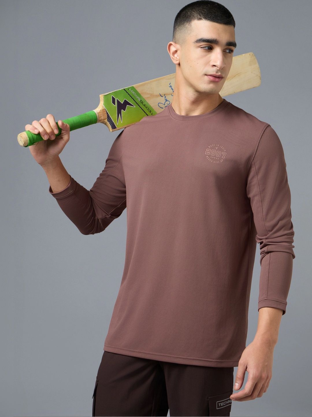 Technosport Men Typography Slim Fit T-shirt-picture-19
