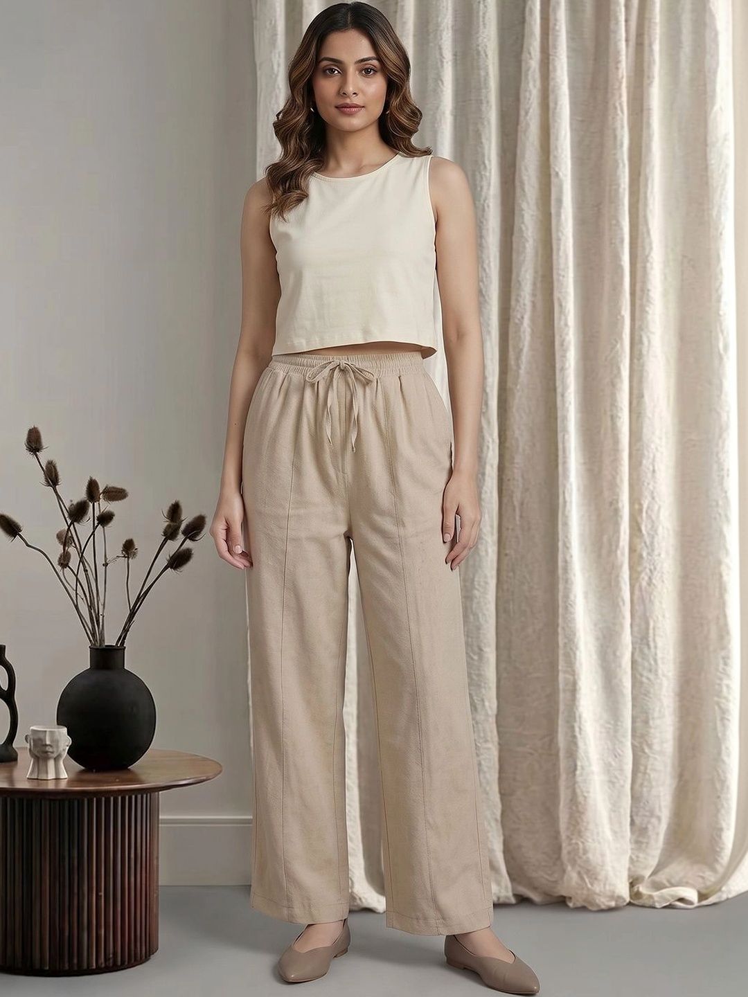 Moda Rapido Women Comfort High-Rise Trousers-picture-31