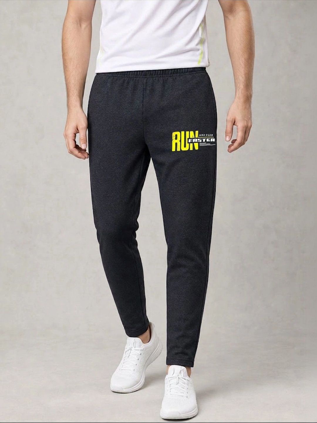 HRX by Hrithik Roshan Men Regular Fit Typography Running Joggers-image-34