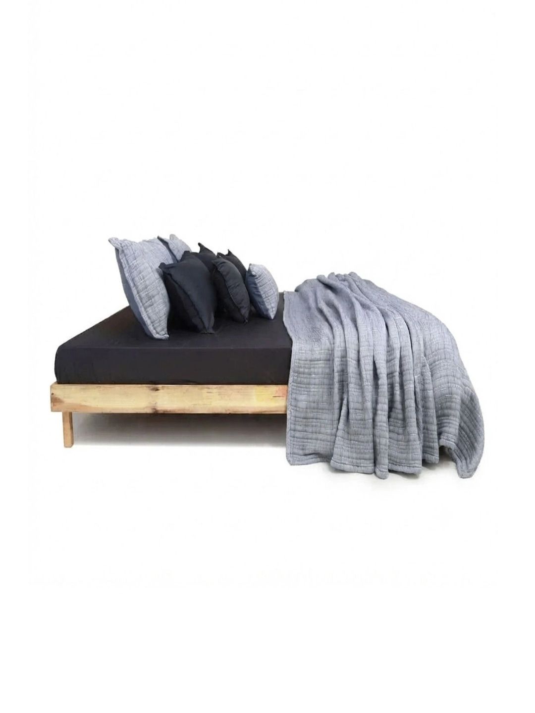 Zarf Grey & Blue AC Room 300 GSM Blanket-picture-24