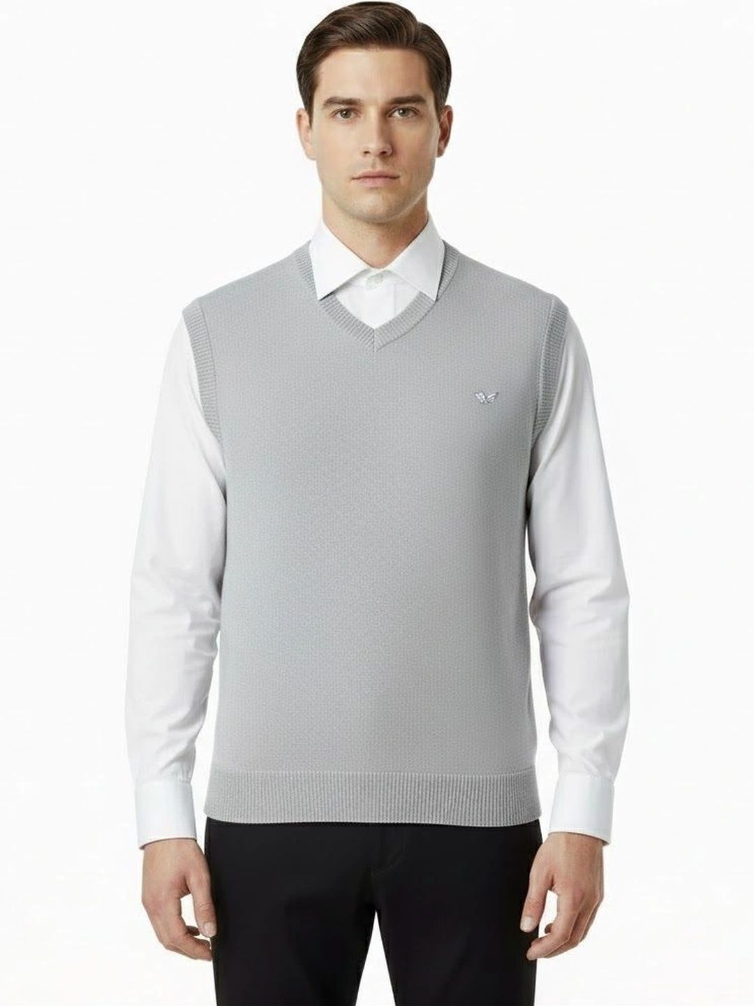 VOMAZO Men Woollen Sweater Vest-picture-35