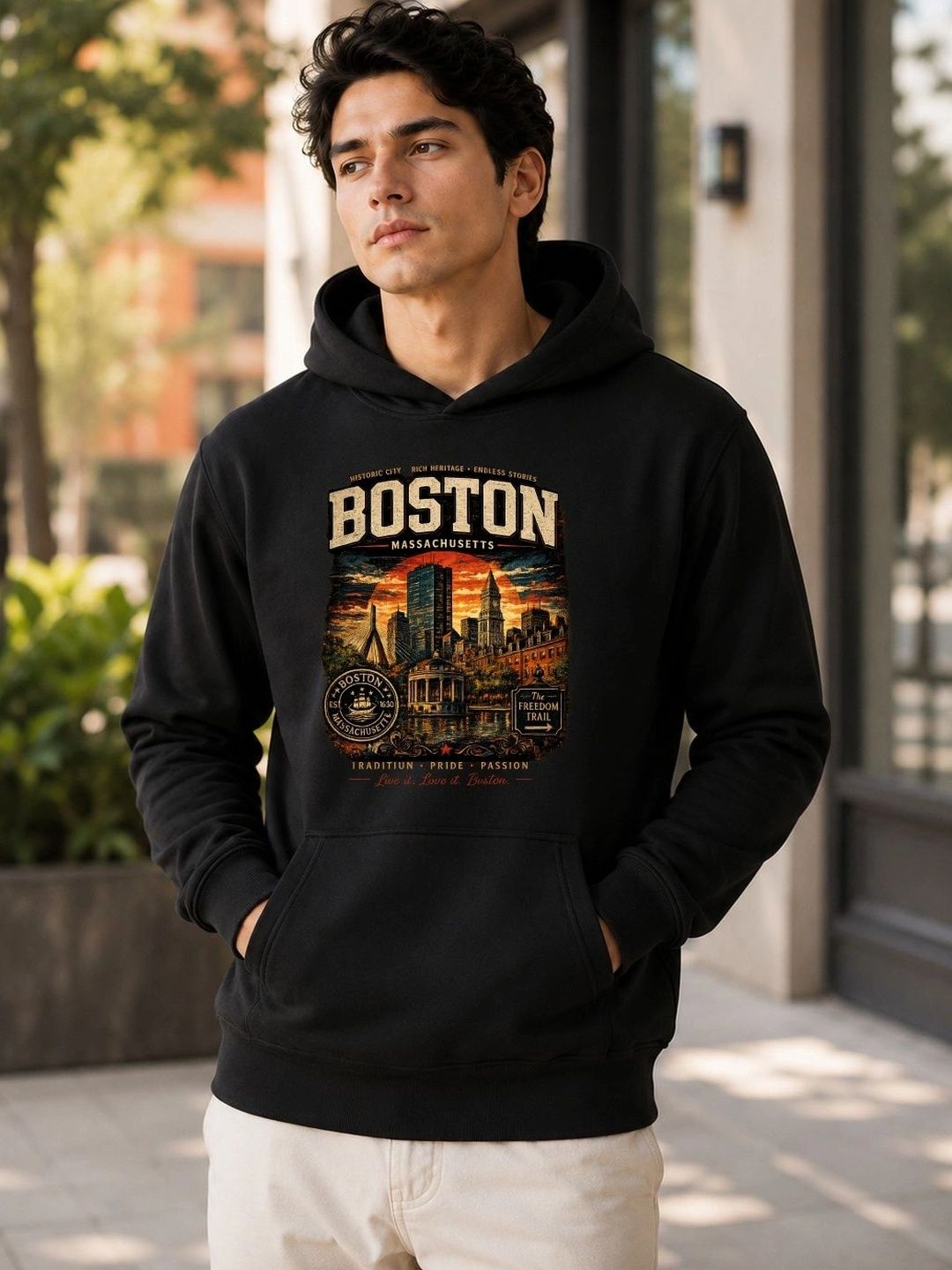 TRENDIFYTEEZ Men Printed Hooded Sweatshirt-picture-51