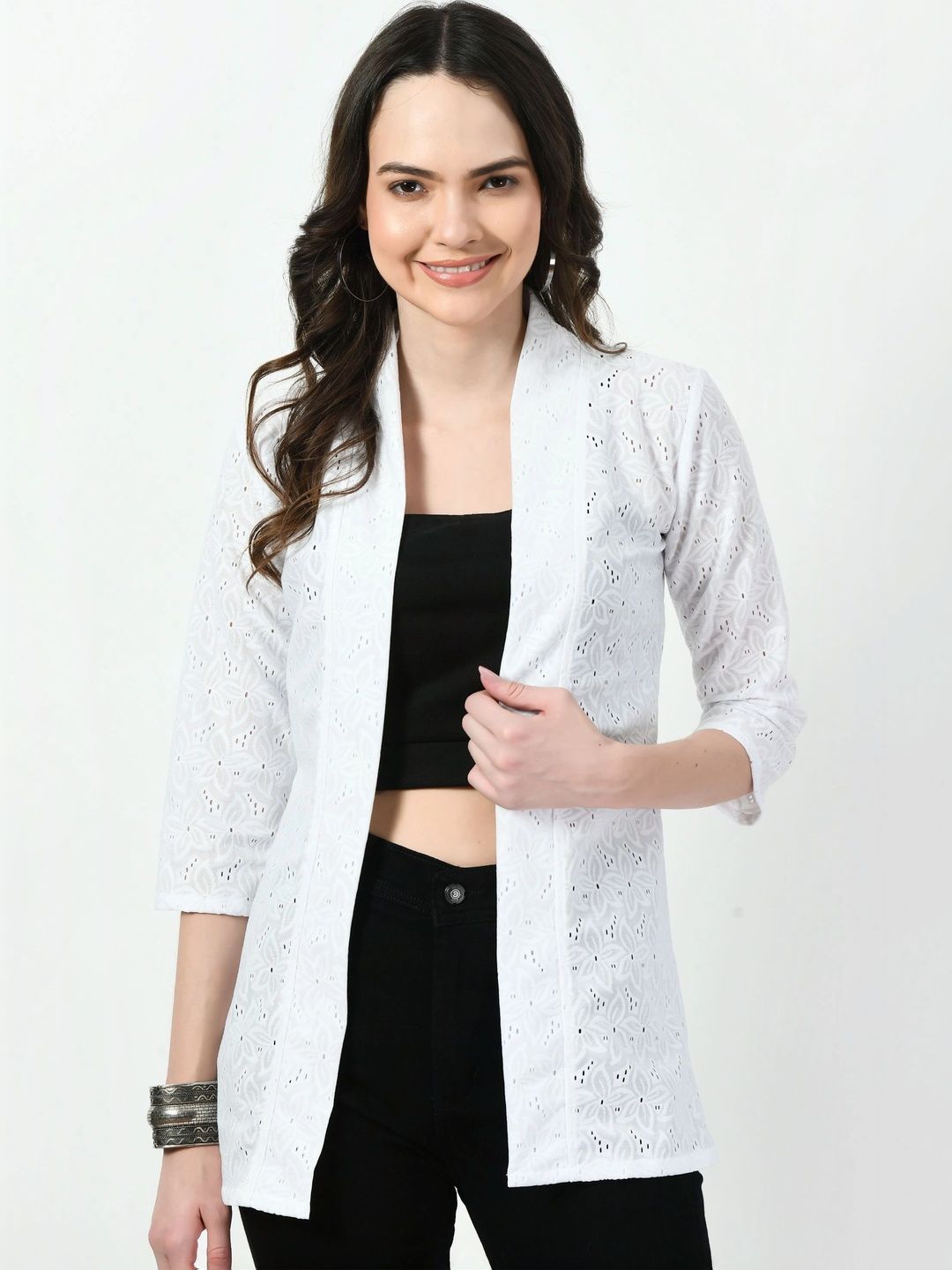 RAYWOS Women Embroidered Shrug-image-20