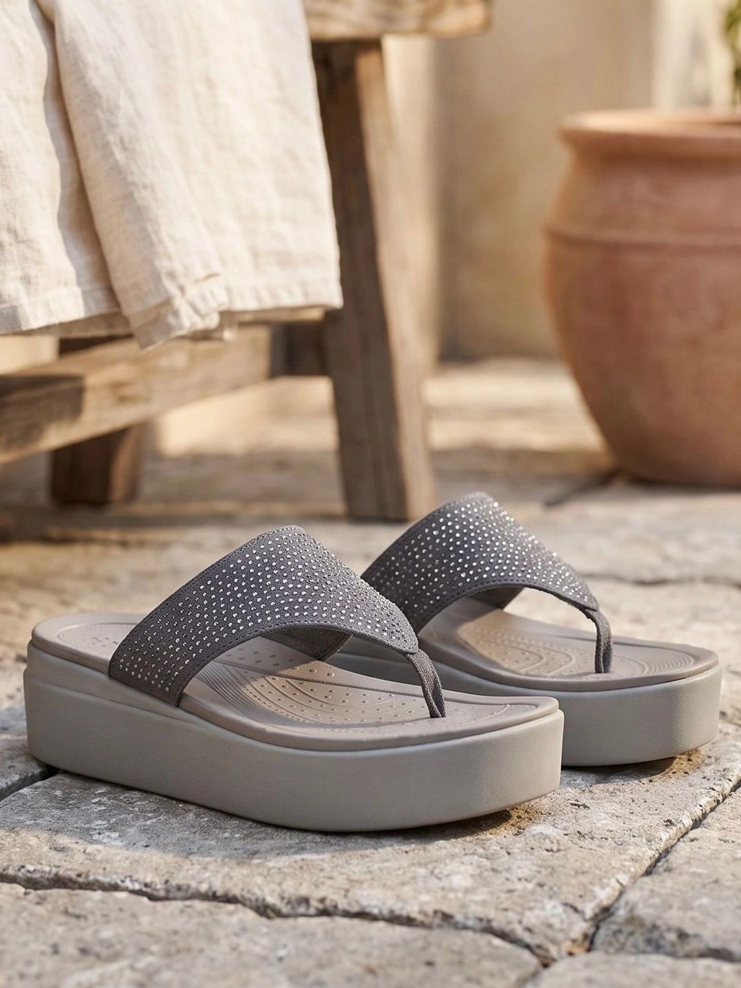 Indifeet Embellished Flatform Sandals-image-15