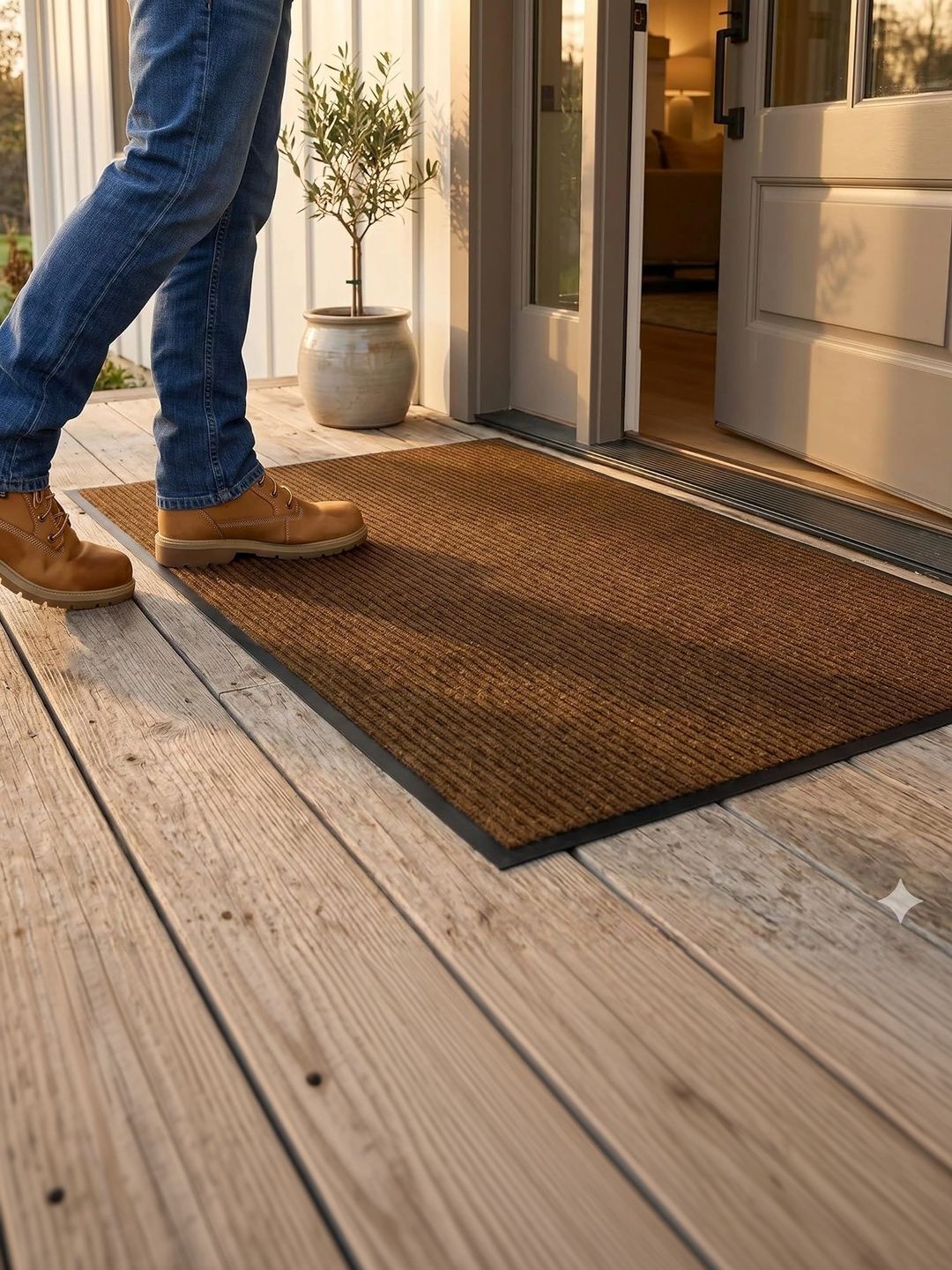 Ultica Fab Grey Coir Anti-Skid Doormats-image-17