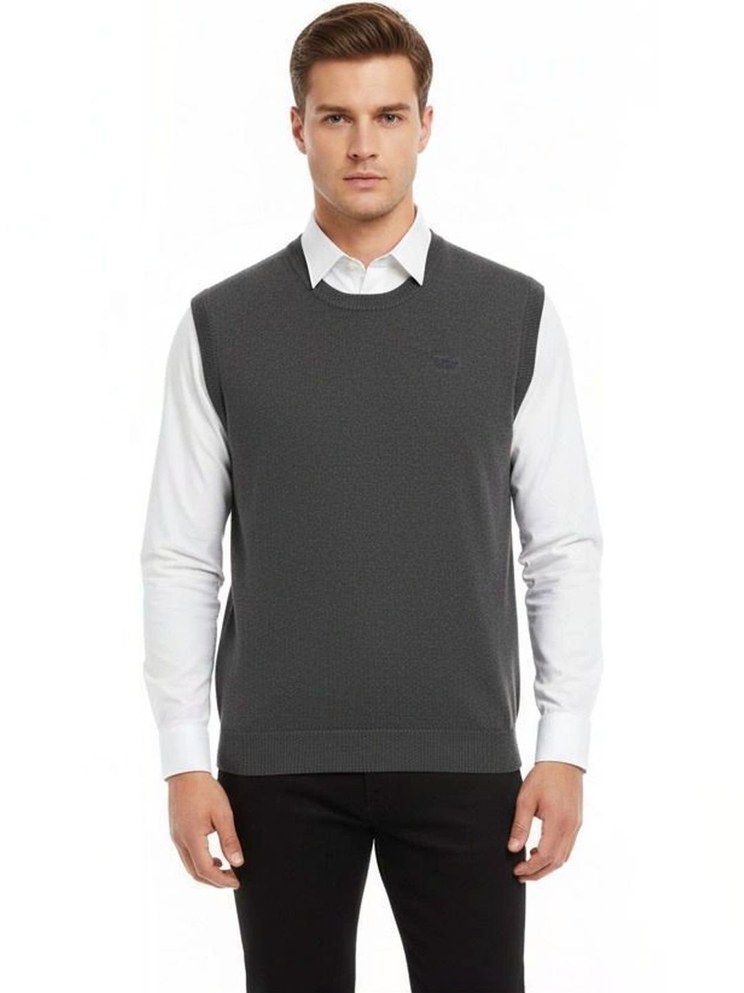 VOMAZO Men Woollen Sweater Vest-picture-58
