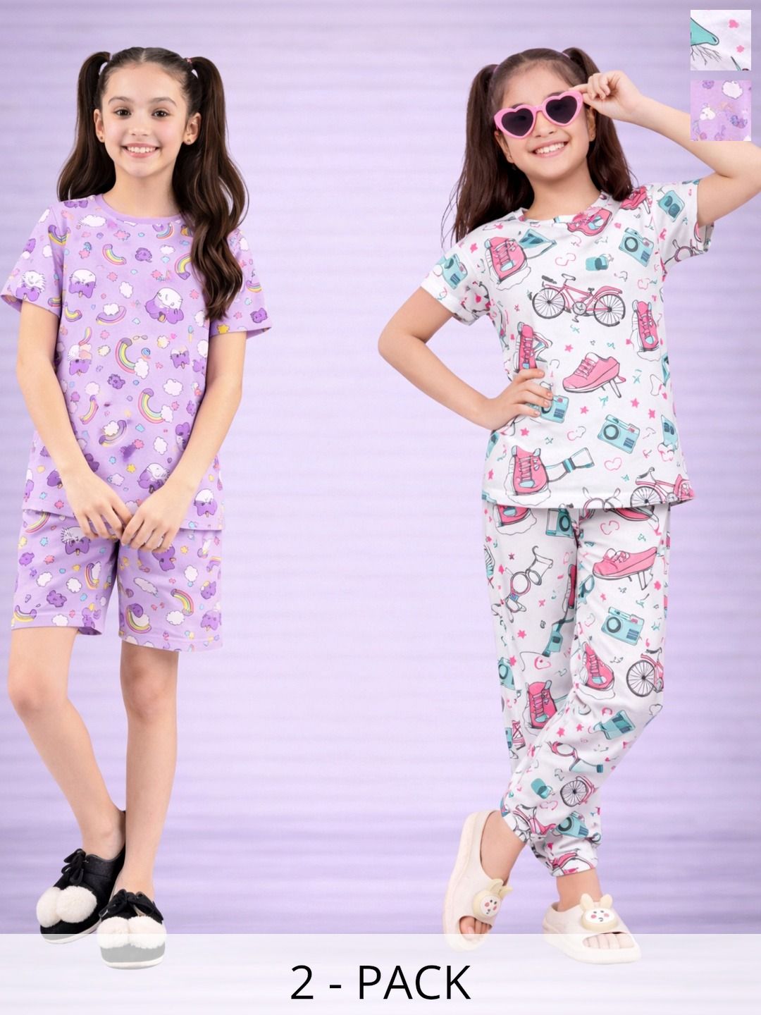 LITBABY Girls Printed Nightdress-picture-34
