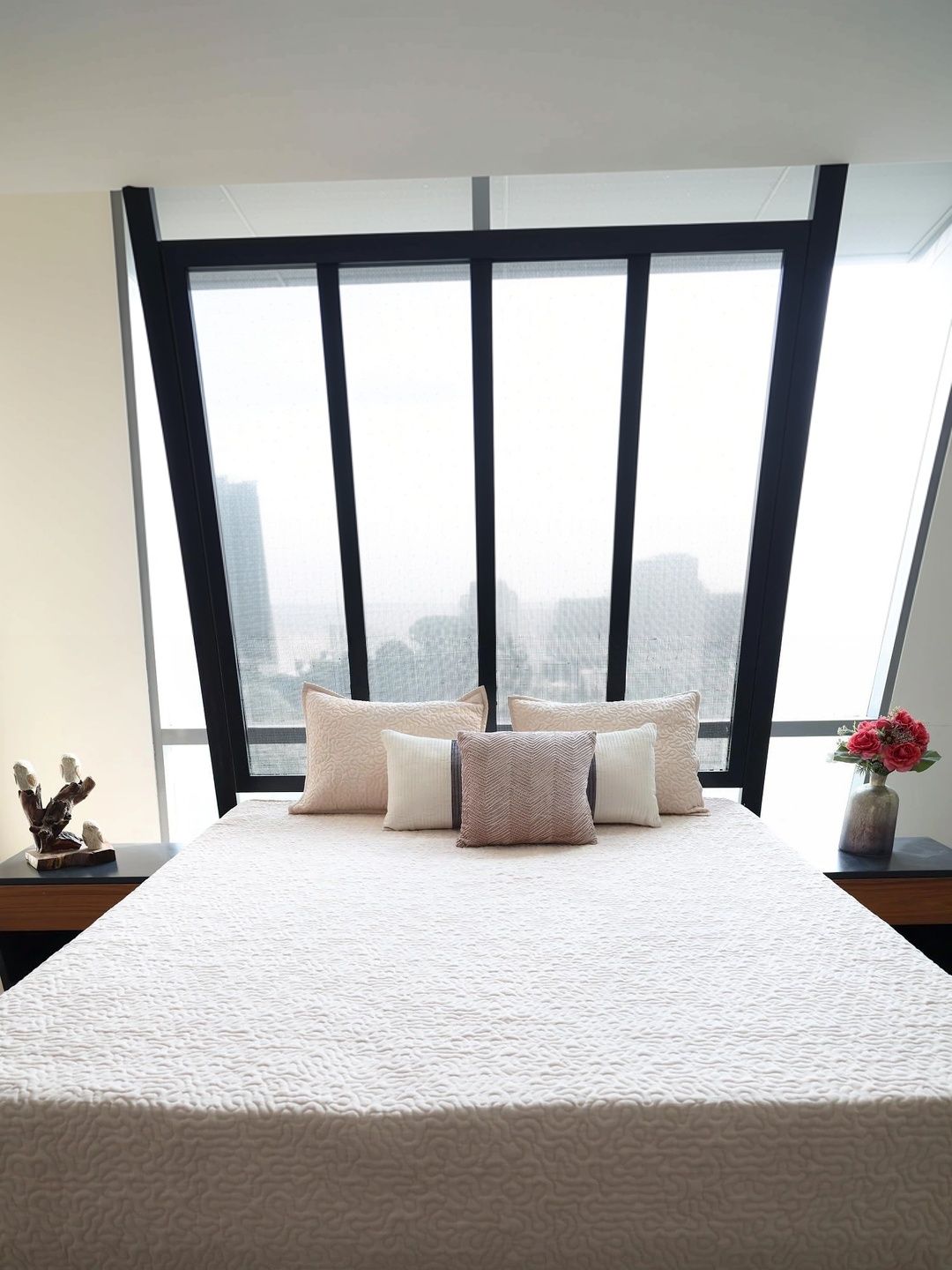 EcruE Cream-Coloured Bedsheet with 2 Pillow Covers-image-36