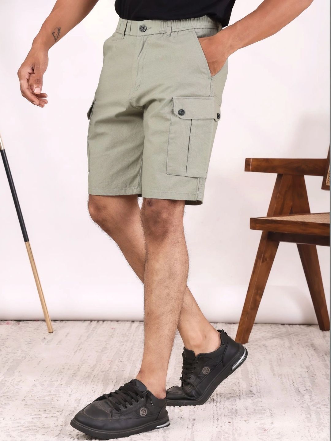 BRETH Men Cargo Shorts-picture-12