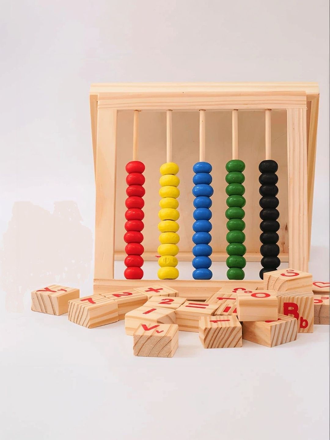 Little Mind Kids Wooden Abacus Study Blocks Math Learning Toy-image-24