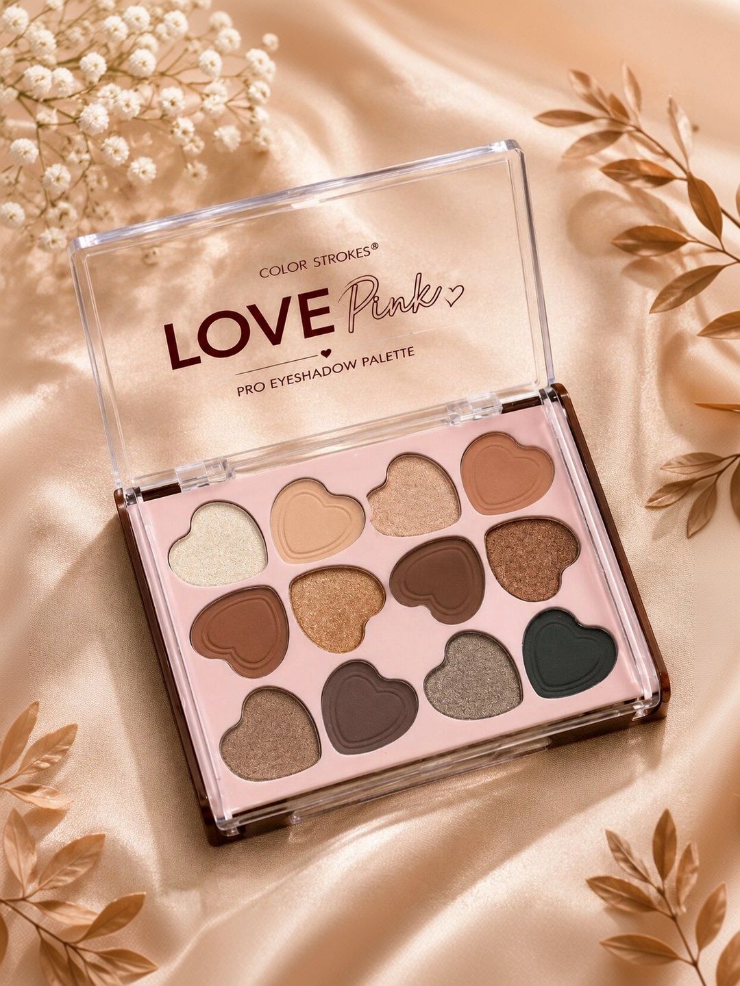 color strokes Long Lasting Eyeshadow Palette - Love Pink-picture-28