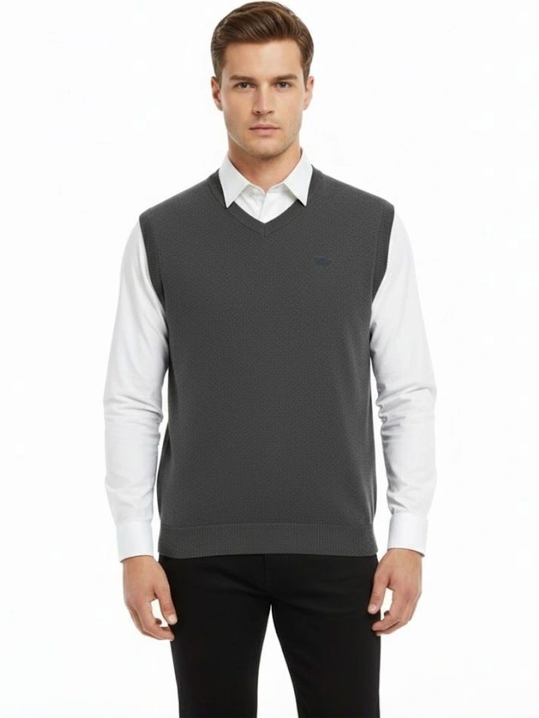 VOMAZO Men Woollen Sweater Vest-picture-10