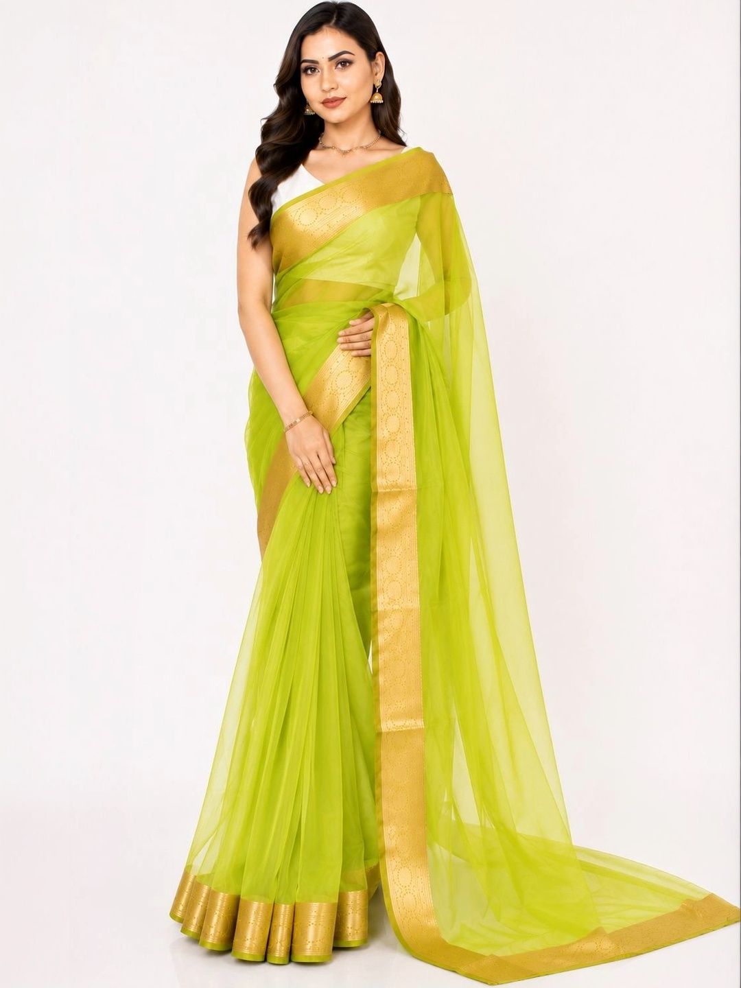 DEVI FASHIONS LLP Zari Tissue Saree-image-42